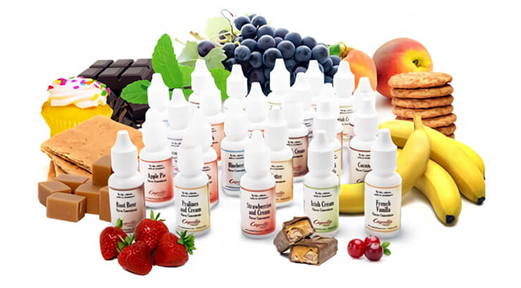 Aromas de sabores para alquimia en vapers.