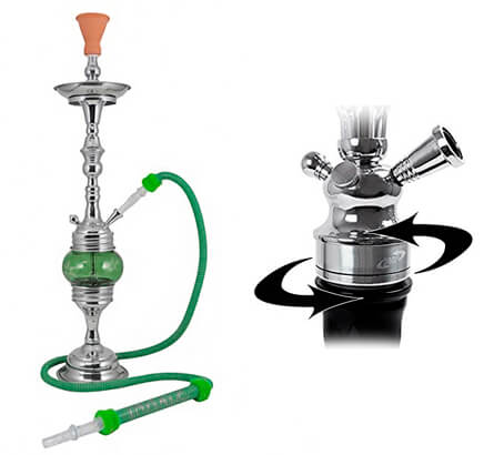 Cachimba rotatoria para fumar en grupo