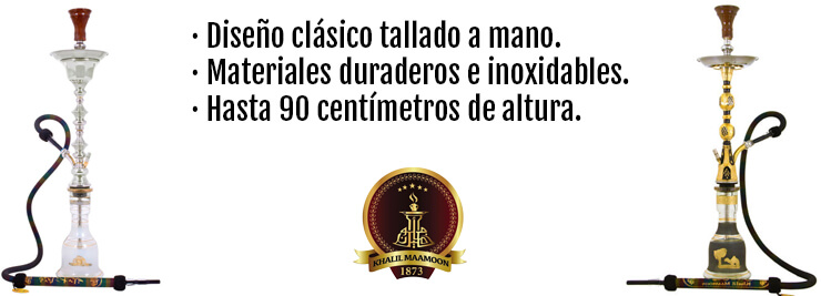 Las cachimbas más vendidas de Khalil Mamoon.