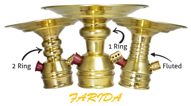 Los cuerpos de las nuevas 2 Ring, 1 Ring y Fluted de Farida.