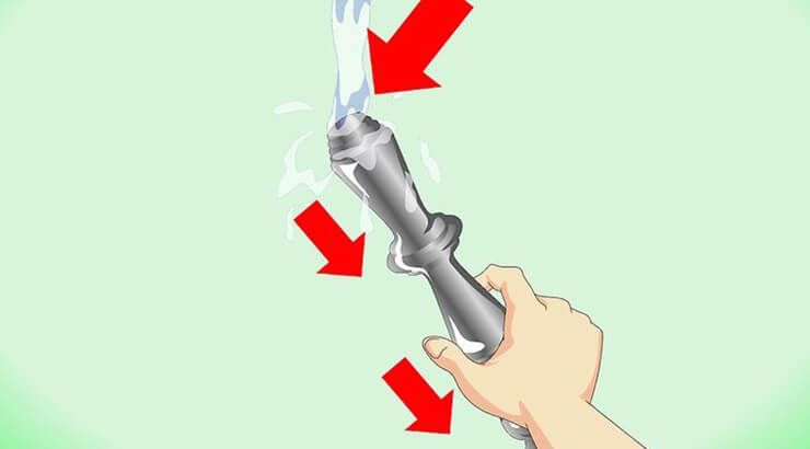 Limpieza de cuerpo de cachimba a fondo.