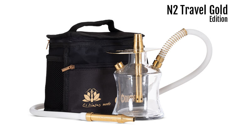 Pack de Oduman N2 Travel Gold Edition con maleta de transporte.