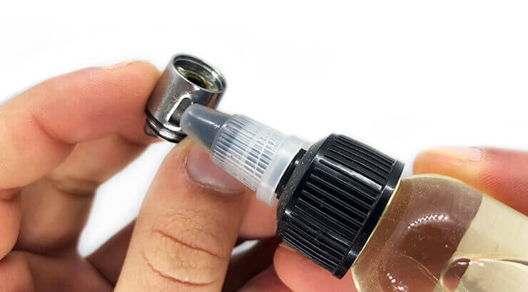 Mojando las resistencias de un vaper