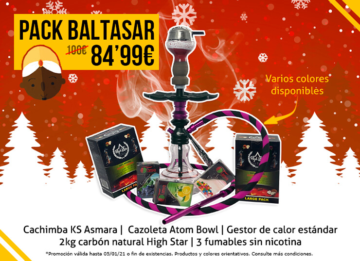 Pack de ahorro: cachimba y accesorios por 84,99€. Promoción de Navidad 2020.
