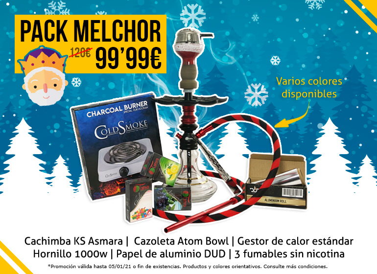 Promoción: pack de cachimba y accesorios de Zulo Shishas.