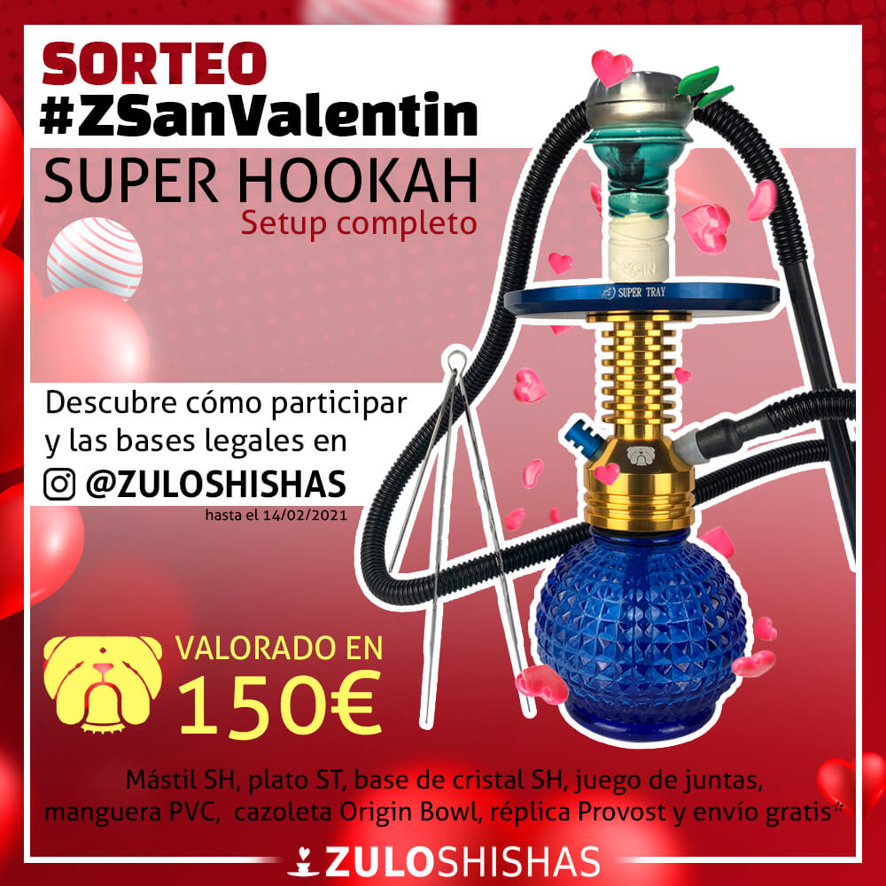 Sorteo #ZSanValentin. Pack de una cachimba Super Hookah.
