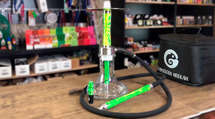 La cachimba Chameleon Mini - Esmeralda.