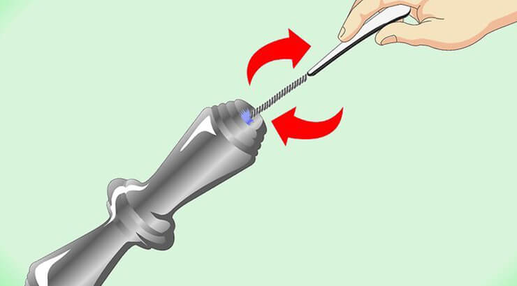 Cepillo de limpieza de shisha para la zona interior del cuerpo. Cepillo de limpieza de shisha para la zona interior del cuerpo.